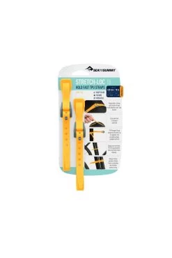 Sea To Summit Stretch-Loc 18 TPU Straps (450mm) -Camp Life Shop ASLSTRP12X450YW Stretch Loc18 12mmx450mm2Pack Yellow Packaging 01 1