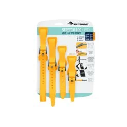 Sea To Summit Stretch-Loc TPU Straps - 4 Pack -Camp Life Shop ASLSTRP4PCKYW Stretch LocAllSizes 20mm4Pack Yellow Packaging 01