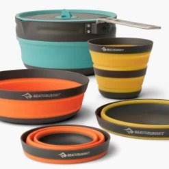 Sea To Summit Frontier Ultralight Collapsible One Pot Cook Set (2 Person, 5 Piece) -Camp Life Shop FrontierULCollapsibleOnePotCookSetWith2.2LPot2P5Piece ACK026031 122101 ADDITIONAL 2