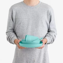 Sea To Summit Passage 1 Person Dinnerware Set (7 Piece) -Camp Life Shop PassageDinnerwareSet1P7PieceBlue ACK037051 120219 MODEL 1