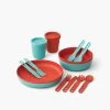 Sea To Summit Passage 2 Person Dinnerware Set (14 Piece) -Camp Life Shop PassageDinnerwareSet2P14PieceAquaSeaSpicyOrange ACK037051 122123 PRIMARY