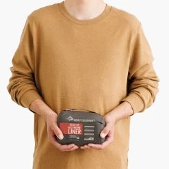 Sea To Summit Reactor Extreme Liner W/ Drawcord (Mummy) -Camp Life Shop ReactorExtremeSleepingBagLinerMummyWithDrawcordCompact ASL031071 190802 MODEL 3