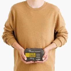 Sea To Summit Reactor Liner W/ Drawcord (Mummy) -Camp Life Shop ReactorSleepingBagLiner MummyWithDrawcord Compact ASL031061 190903 MODEL 3