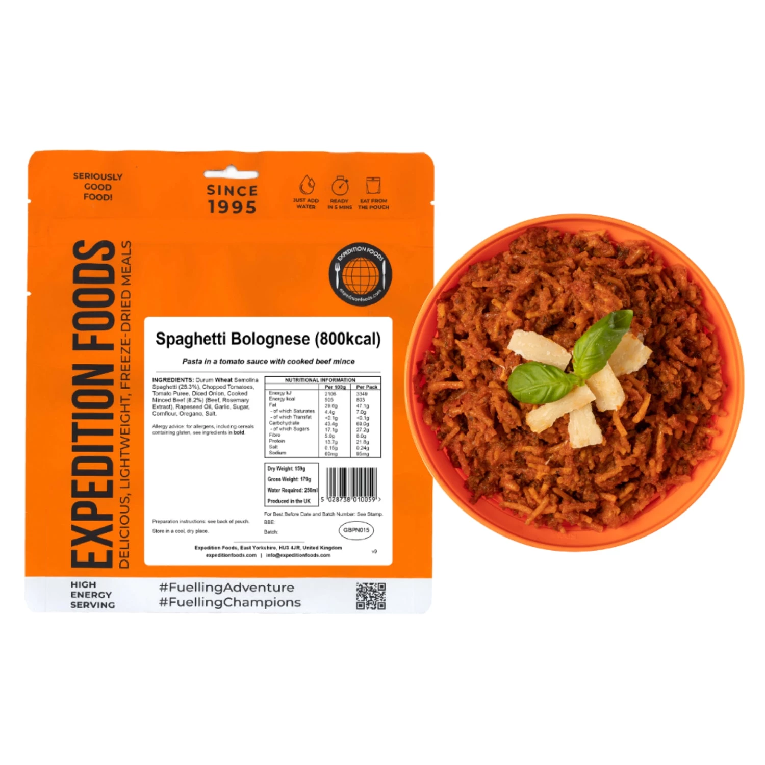 Expedition Foods Spaghetti Bolognese (800kcal) 3 Expedition Foods Spaghetti Bolognese (800kcal)