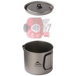 MSR Titan Kettle 900ml 24 MSR Titan Kettle 900ml -Camp Life Shop msr titan titanium kettle 900ml 4oz PR2 nesting